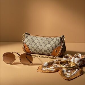 Gucci Canvas Nailhead Pochette